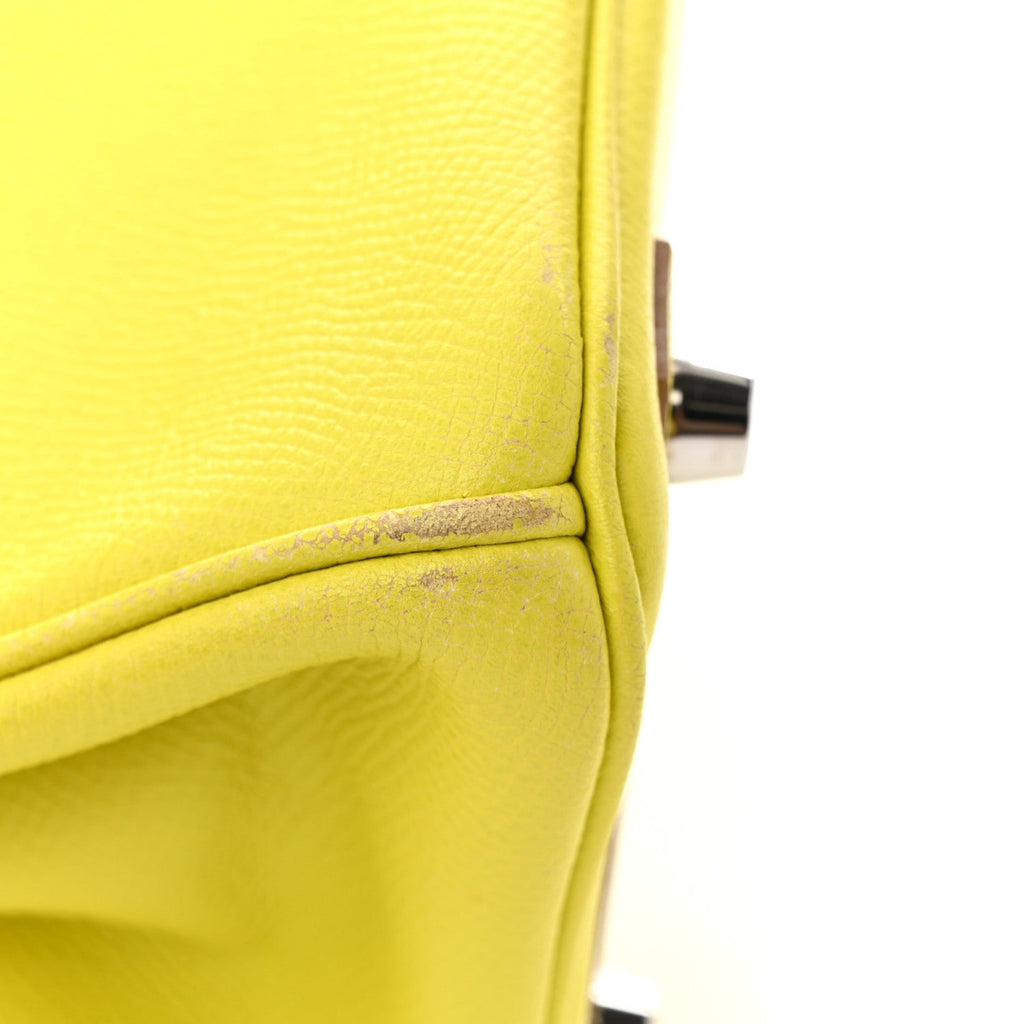 Epsom Candy Birkin 25 Lime Gris Perle