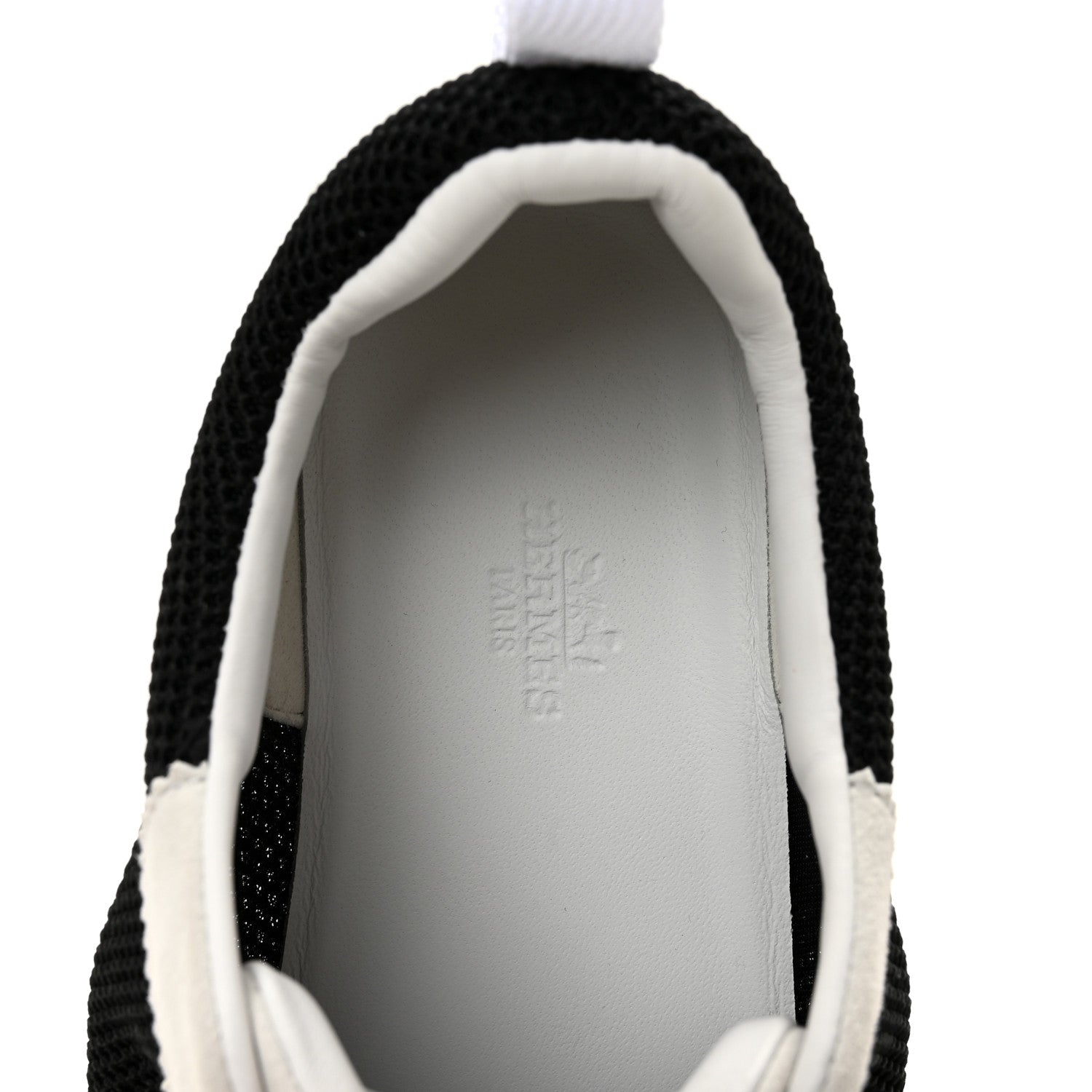 Air Mesh Suede Goatskin Bouncing Sneakers 37 Black Orange