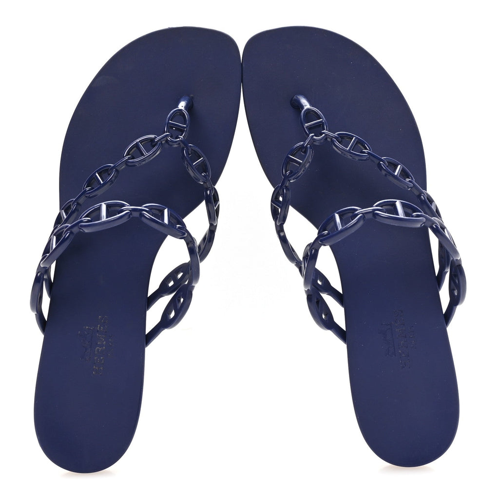 Rubber Chaine d'Ancre Island Sandals 37 Bleu Smalt