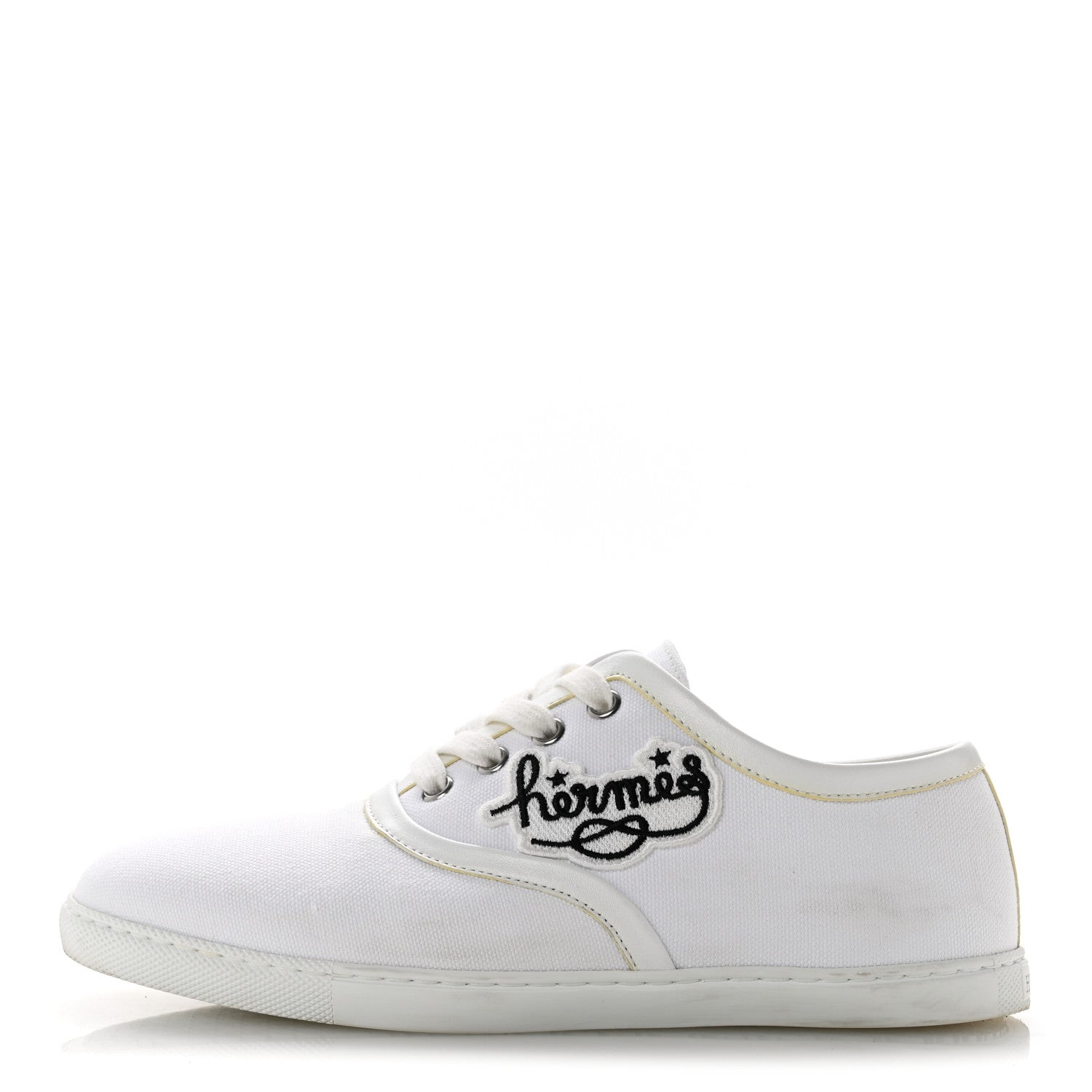 Canvas Embroidered Innocent Sneakers 37.5 White
