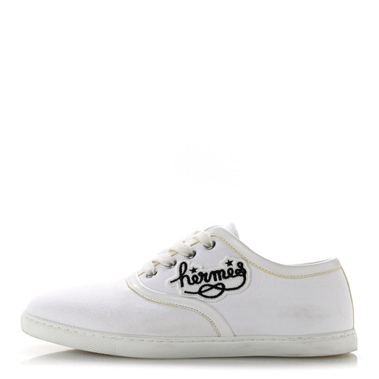 Canvas Embroidered Innocent Sneakers White