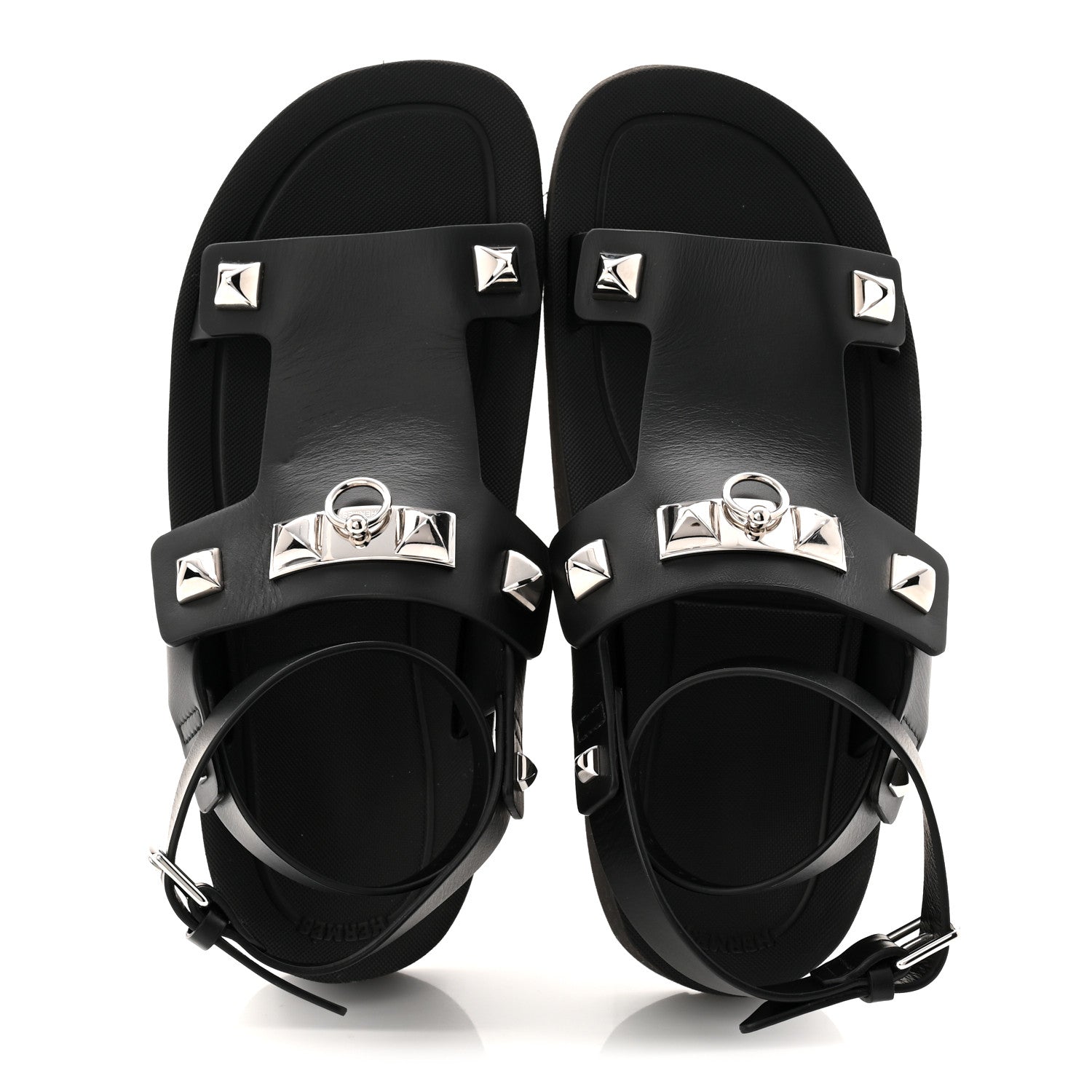 Calfskin Medor Studded Womens Intuition Sandals 37 Black