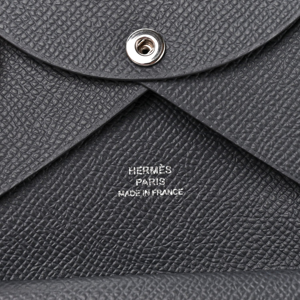 Epsom Calvi Duo Card Case Ardoise