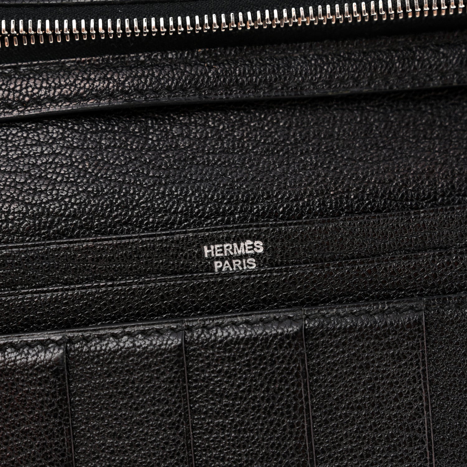 Chevre Mysore Bearn Gusset Wallet Black
