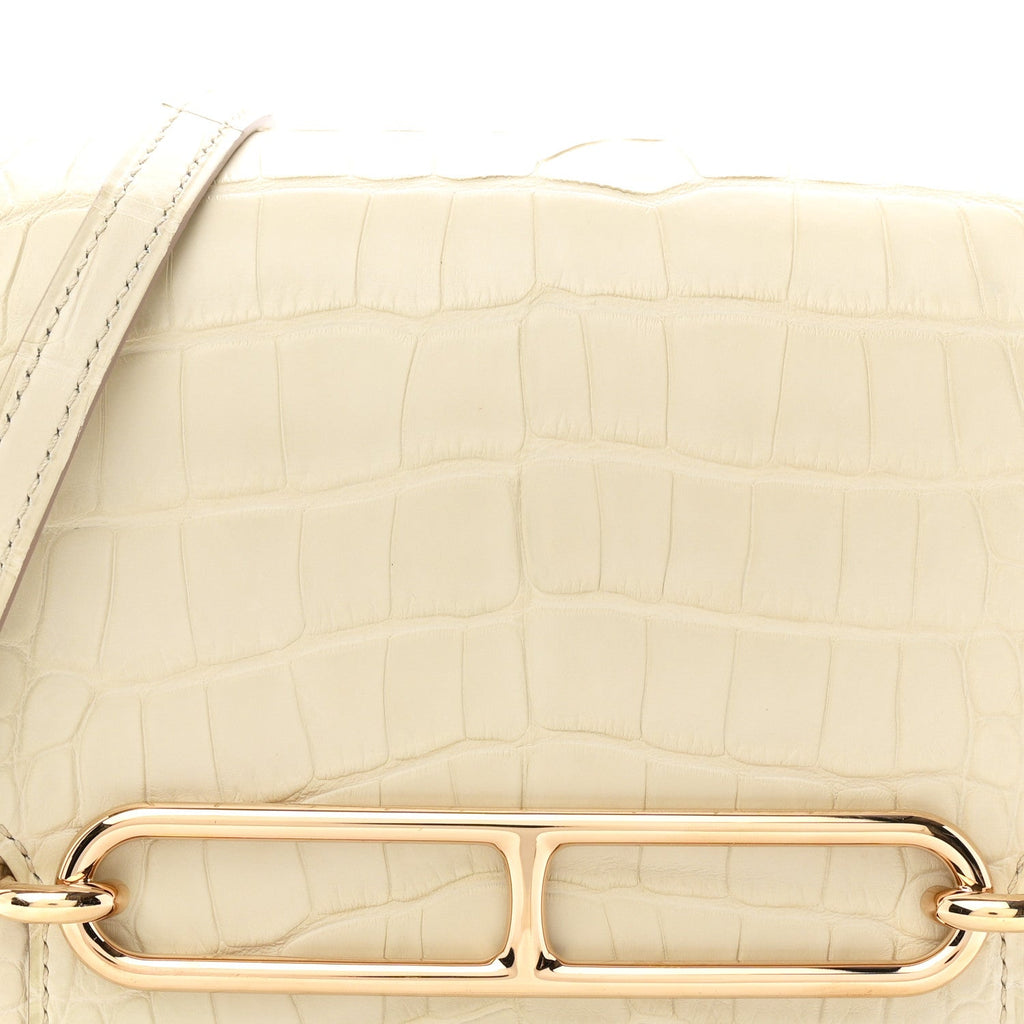Matte Alligator Mini Sac Roulis Beton