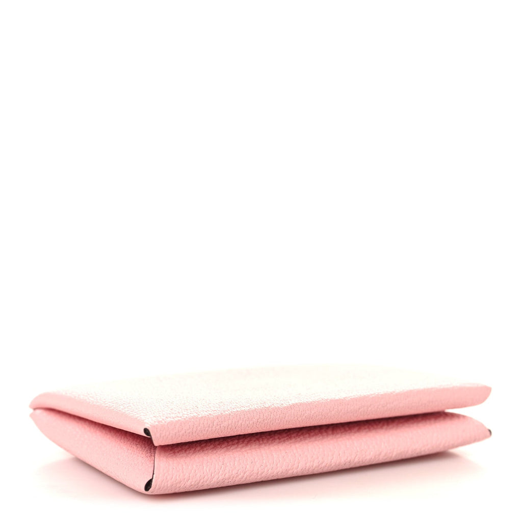 Chevre Mysore Calvi Card Case Rose Darling
