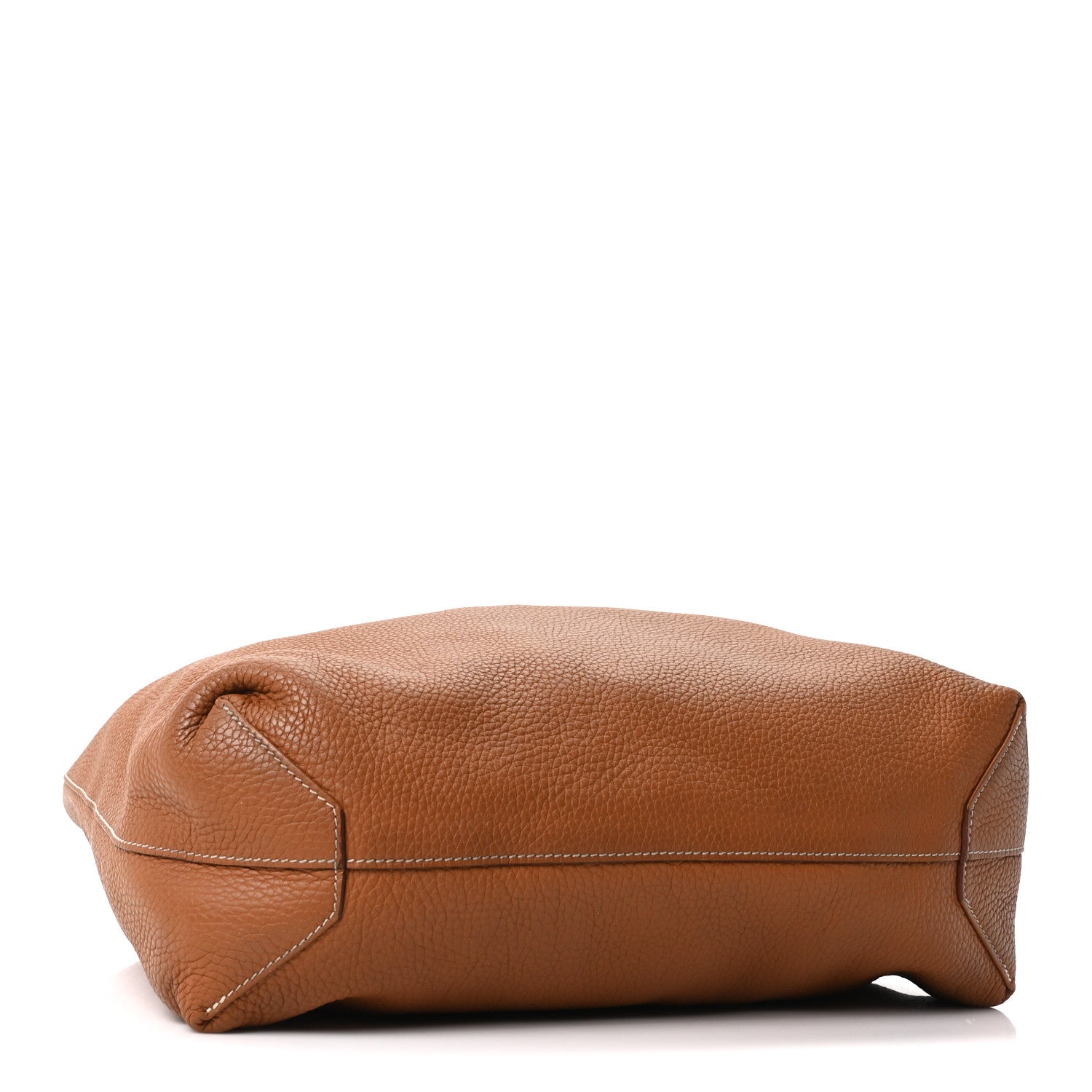 Taurillon Clemence Double Sens Reversible Tote Orange Gold