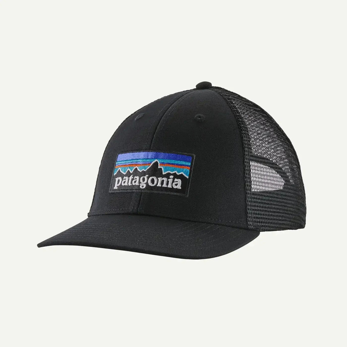 Patagonia P-6 Logo LoPro Trucker Hat – White with Redtail Rust