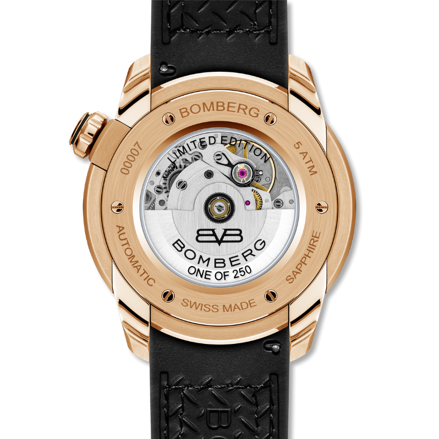 Bomberg Día De Los Muertos Men's Gold Watch