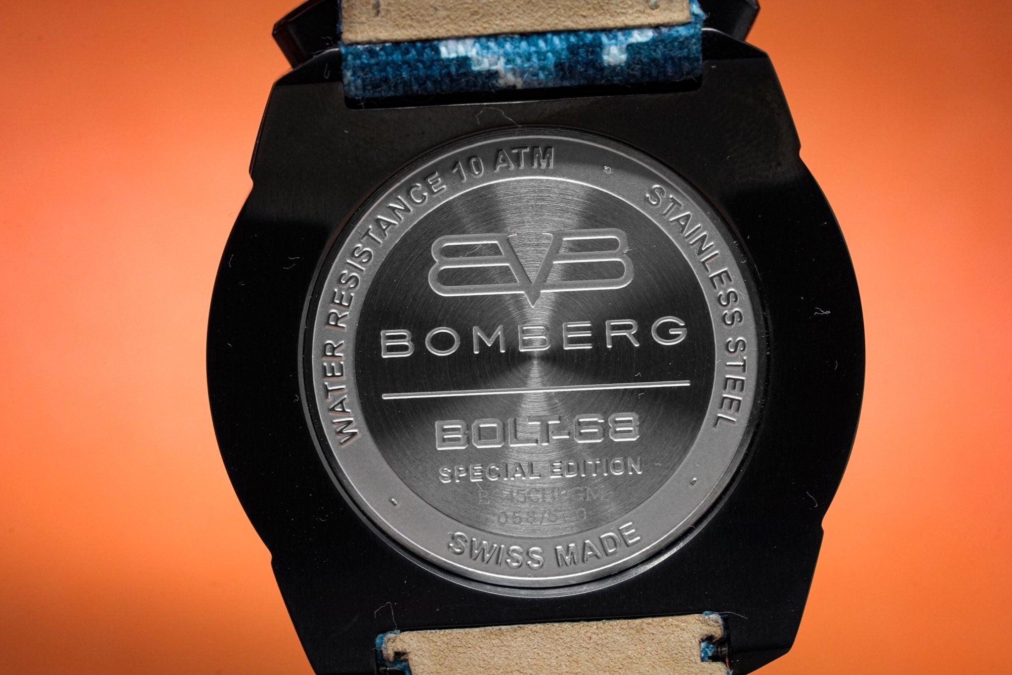 Bomberg Men's Chronograph Watch BOLT-68 Blue Camo Limited Edition