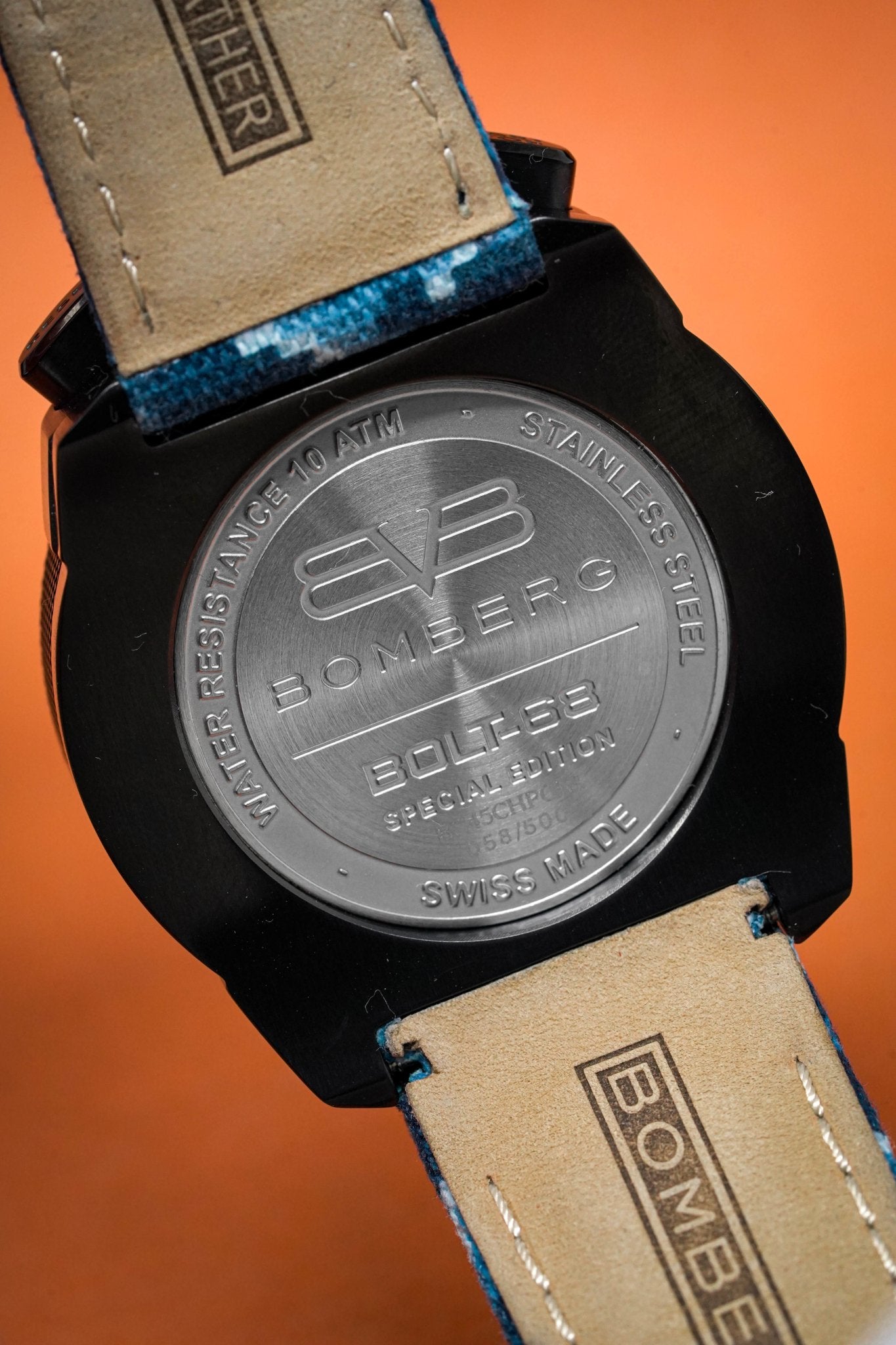 Bomberg Men's Chronograph Watch BOLT-68 Blue Camo Limited Edition