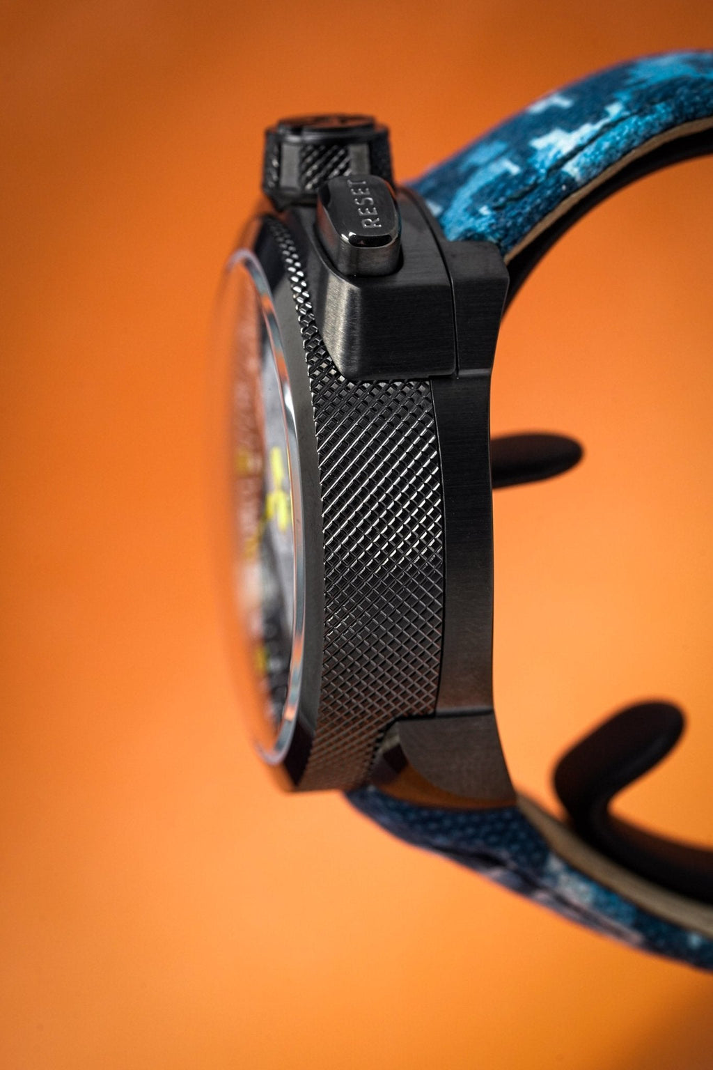 Bomberg Men's Chronograph Watch BOLT-68 Blue Camo Limited Edition