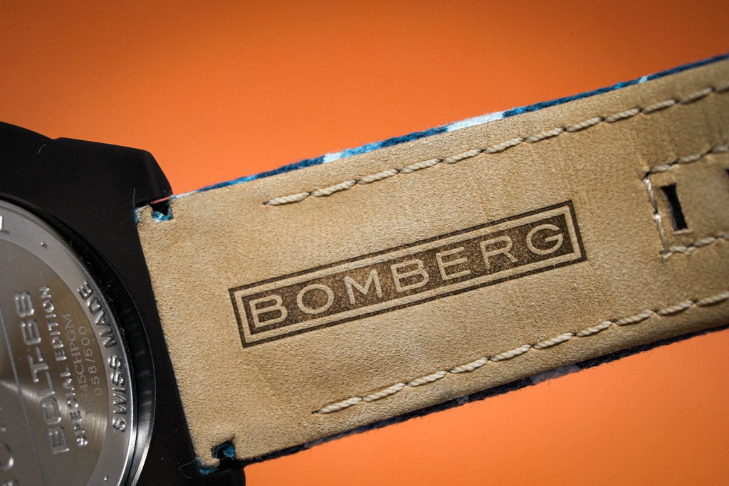 Bomberg Men's Chronograph Watch BOLT-68 Blue Camo Limited Edition
