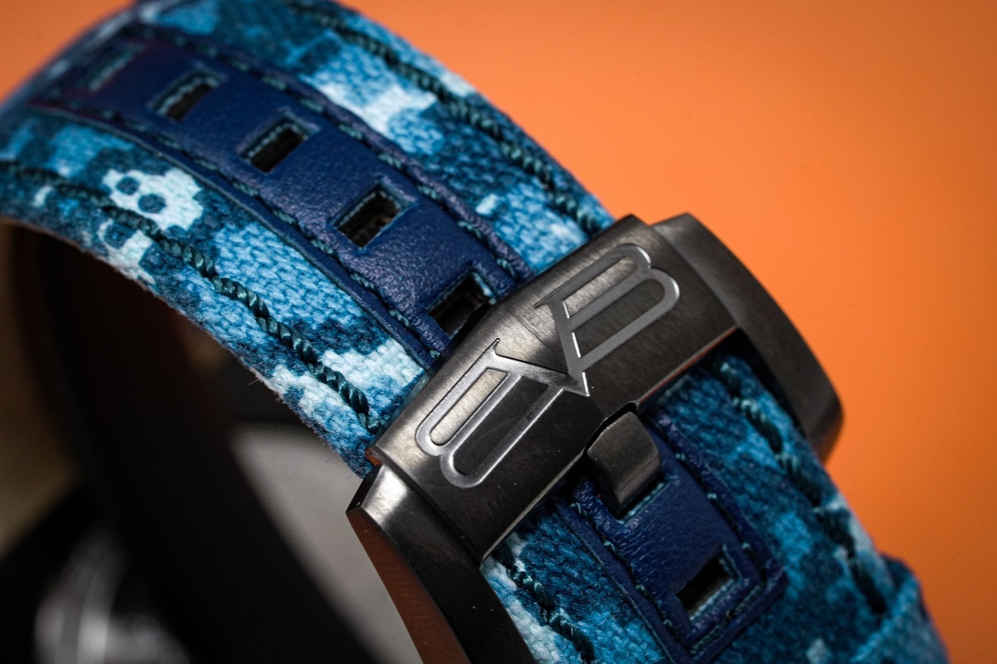 Bomberg Men's Chronograph Watch BOLT-68 Blue Camo Limited Edition