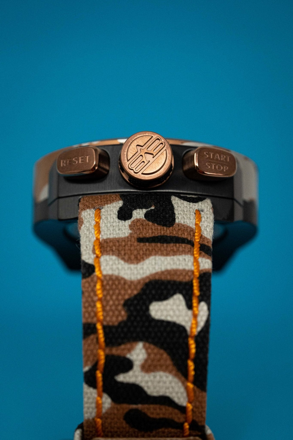 Bomberg Men's Chronograph Watch BOLT-68 Orange Camouflage Limited Edition
