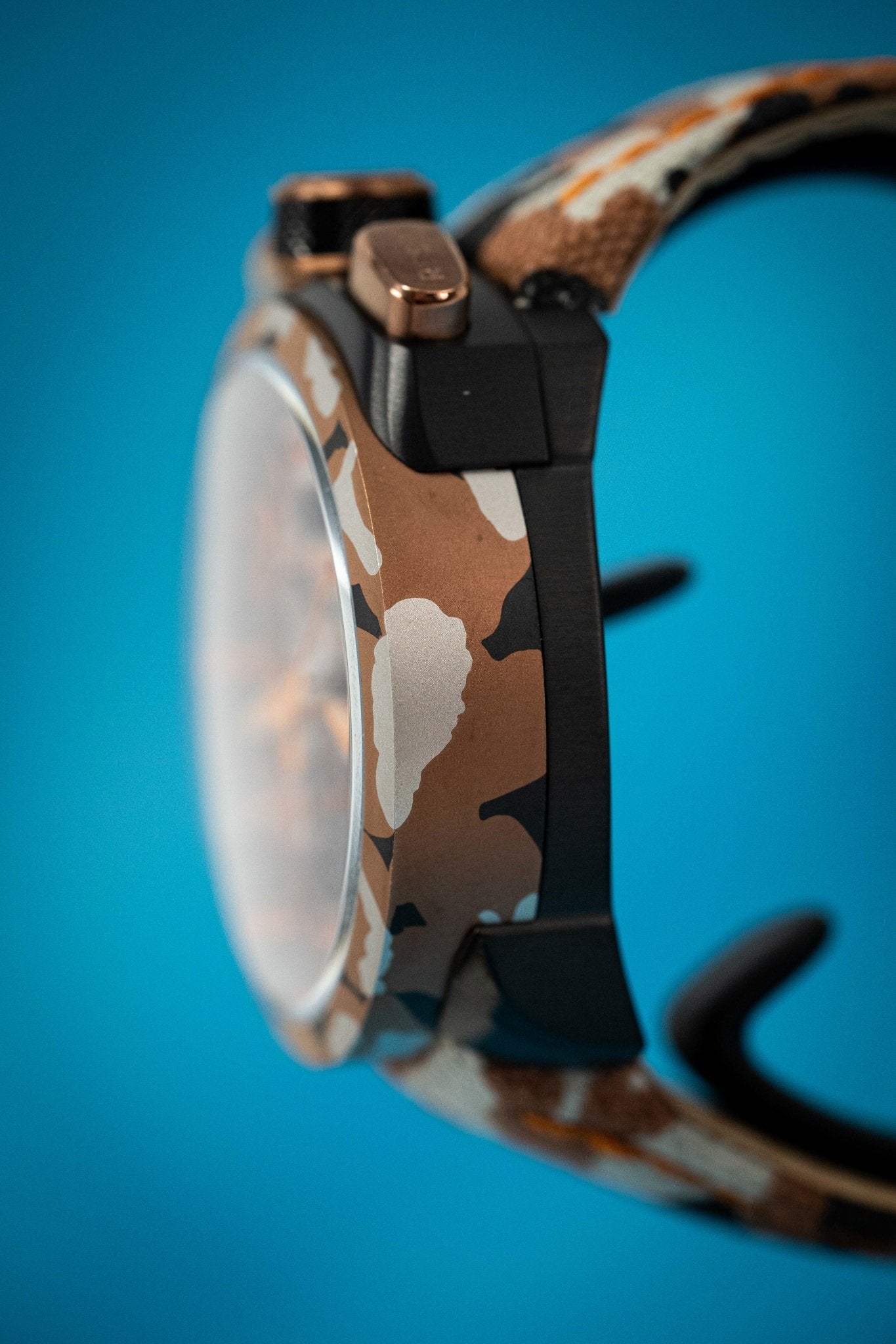 Bomberg Men's Chronograph Watch BOLT-68 Orange Camouflage Limited Edition