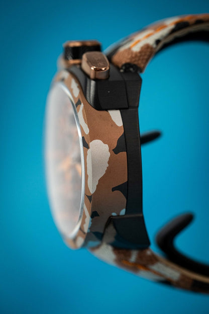 Bomberg Men's Chronograph Watch BOLT-68 Orange Camouflage Limited Edition
