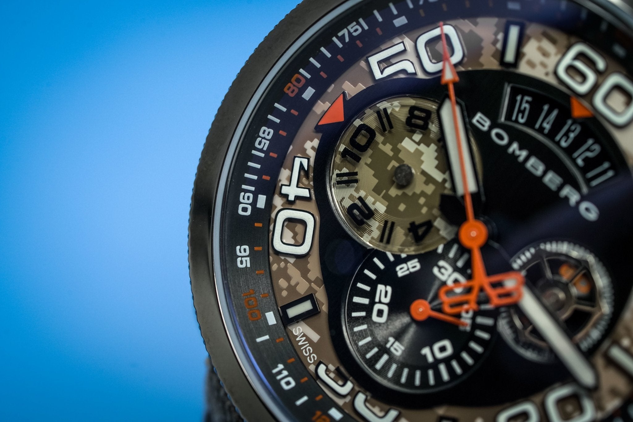 Bomberg Men's Chronograph Watch BOLT-68 Desert Camo Limited Edition