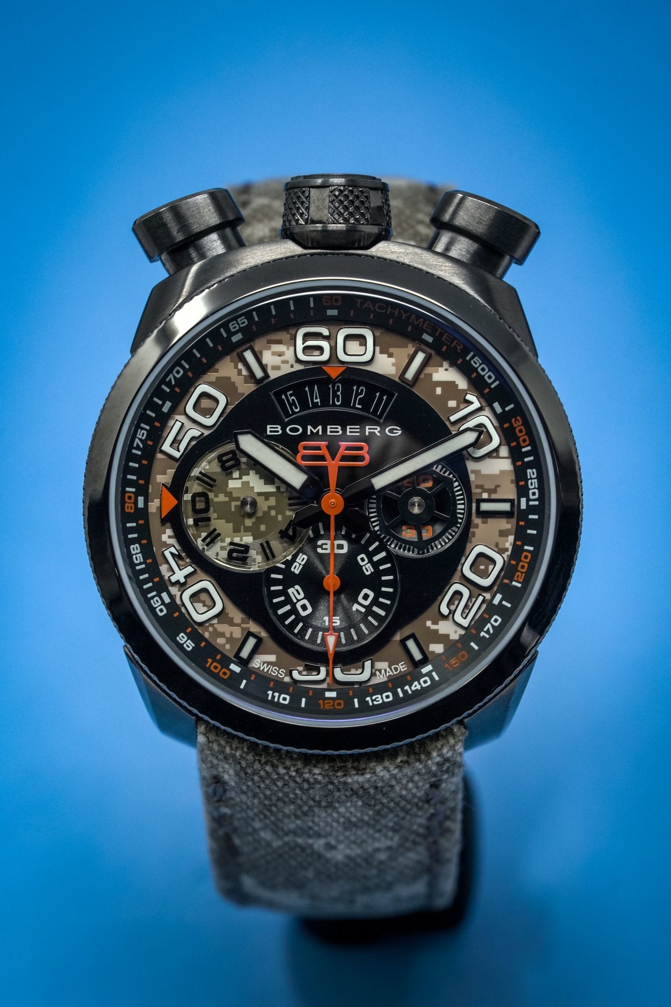 Bomberg Men's Chronograph Watch BOLT-68 Desert Camo Limited Edition