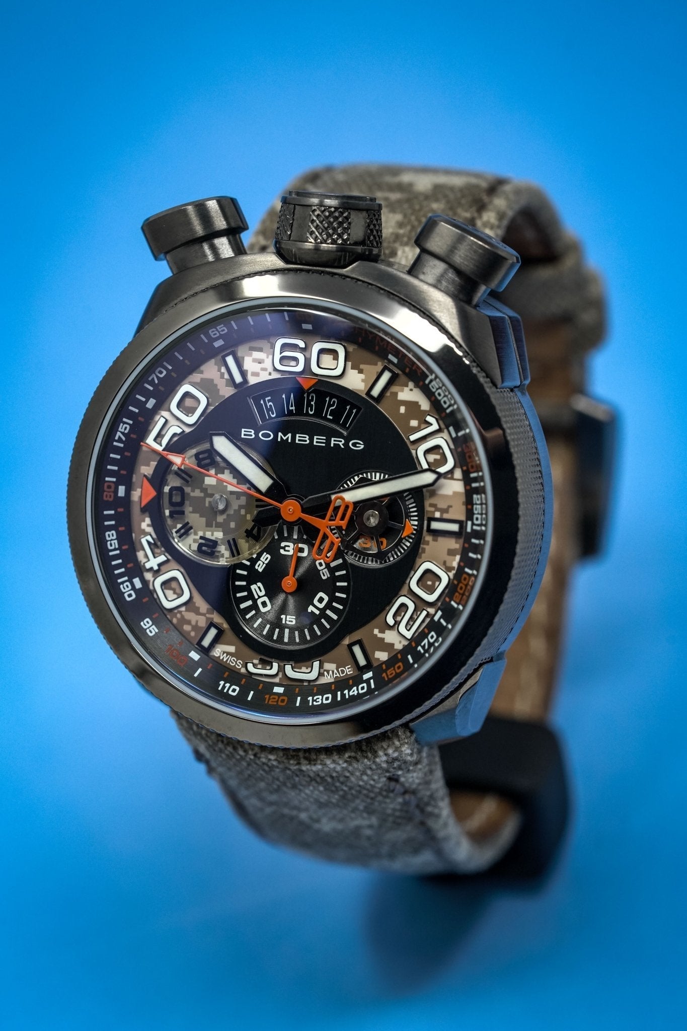 Bomberg Men's Chronograph Watch BOLT-68 Desert Camo Limited Edition