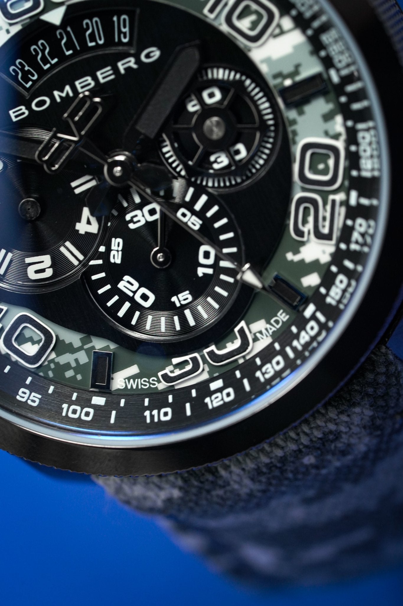 Bomberg Chronograph Watch BOLT-68 Winter Camo Limited Edition