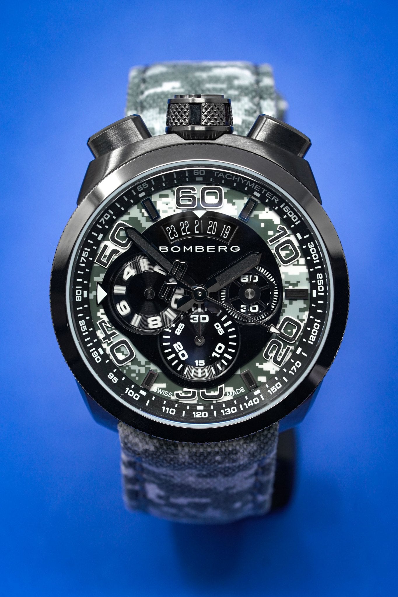 Bomberg Chronograph Watch BOLT-68 Winter Camo Limited Edition