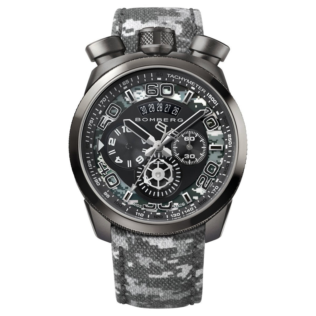 Bomberg Chronograph Watch BOLT-68 Winter Camo Limited Edition
