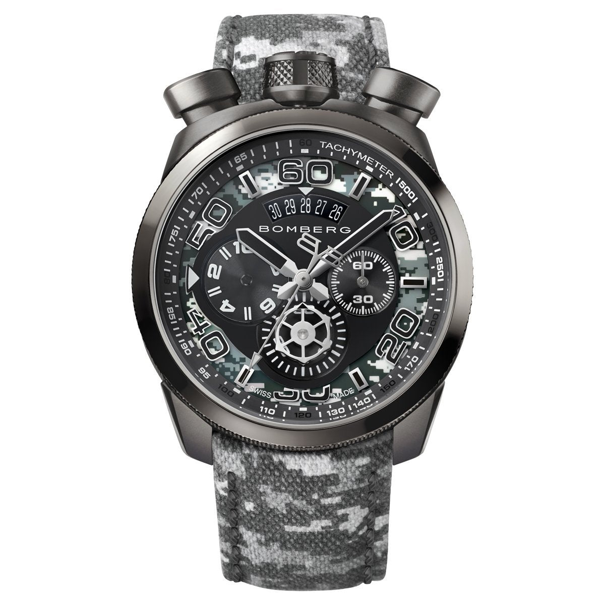 Bomberg Chronograph Watch BOLT-68 Winter Camo Limited Edition