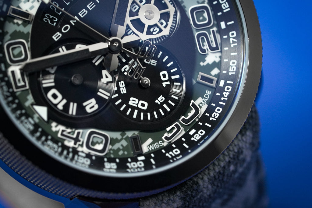 Bomberg Chronograph Watch BOLT-68 Winter Camo Limited Edition