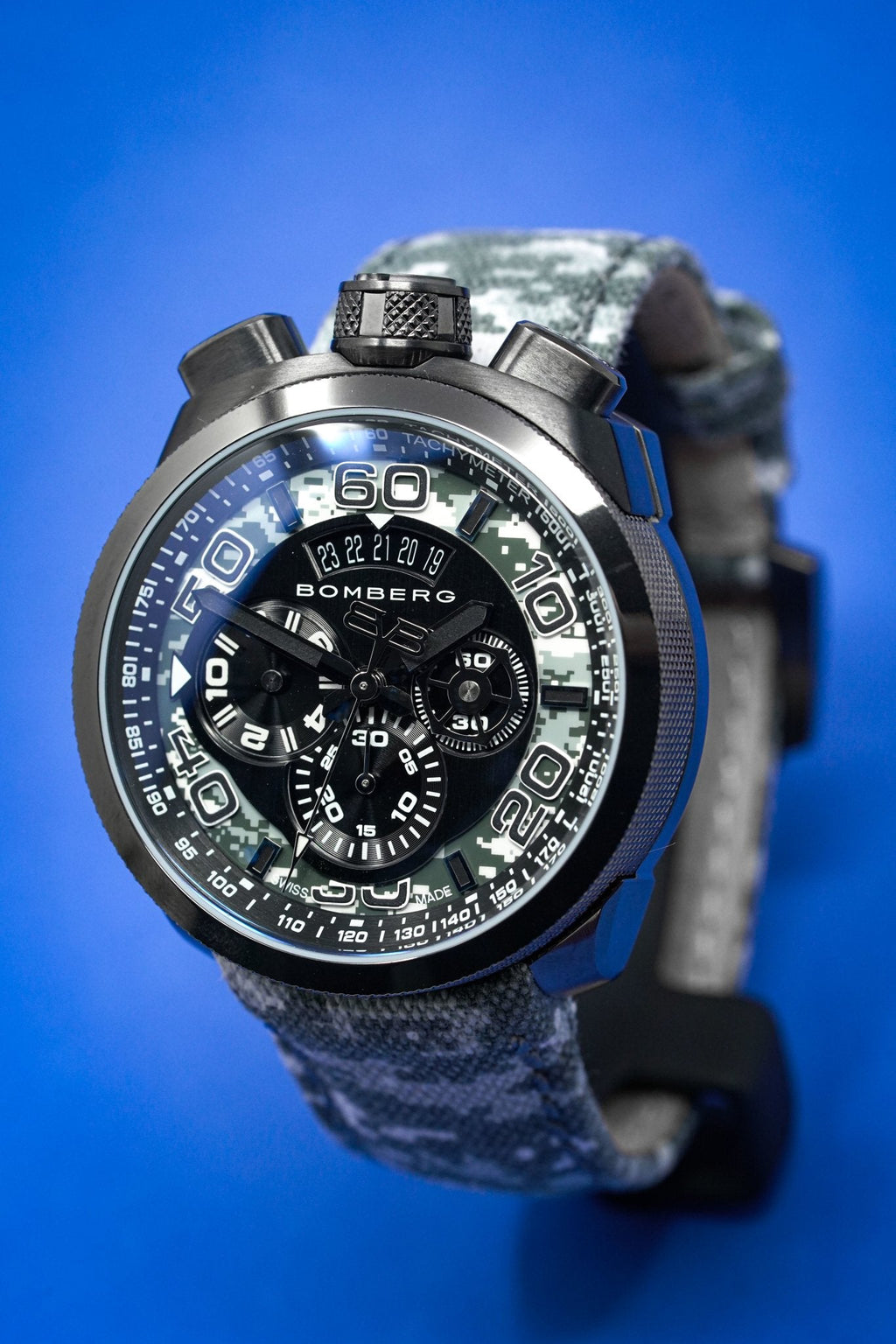 Bomberg Chronograph Watch BOLT-68 Winter Camo Limited Edition