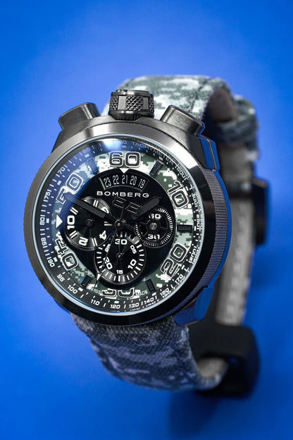 Bomberg Chronograph Watch BOLT-68 Winter Camo Limited Edition