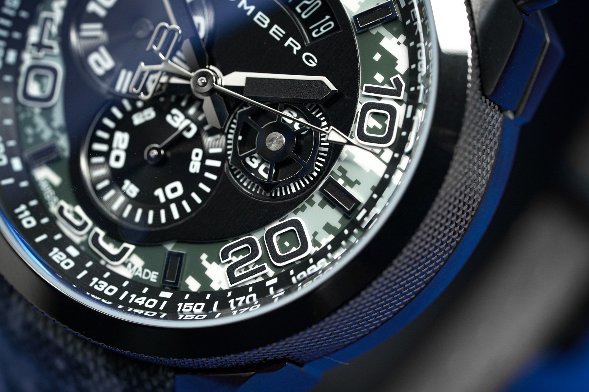 Bomberg Chronograph Watch BOLT-68 Winter Camo Limited Edition