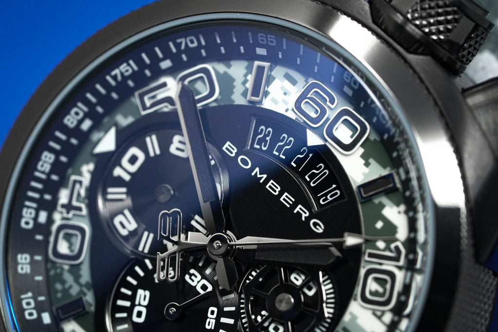 Bomberg Chronograph Watch BOLT-68 Winter Camo Limited Edition