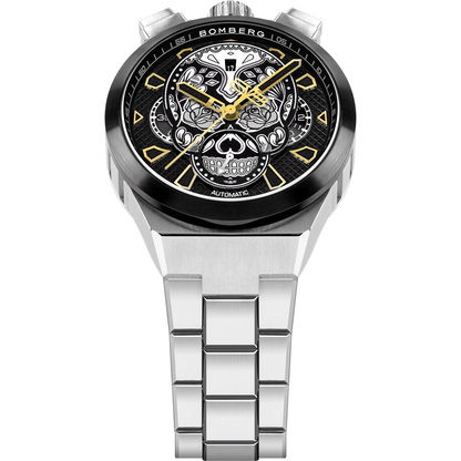 Bomberg Men's Bolt-68 Neo Calaveras Black Silver