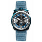 Bomberg Men's Chronograph Watch BOLT-68 Black PVD Blue