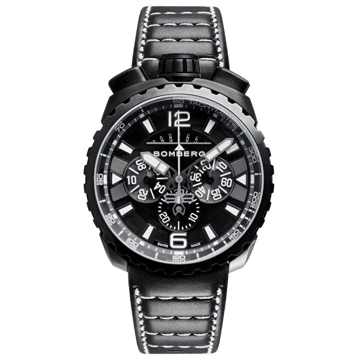 Bomberg Chronograph Watch BOLT-68 Black PVD