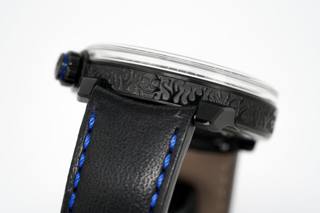 Bomberg Watch BB-01 Automatic Blue Skull