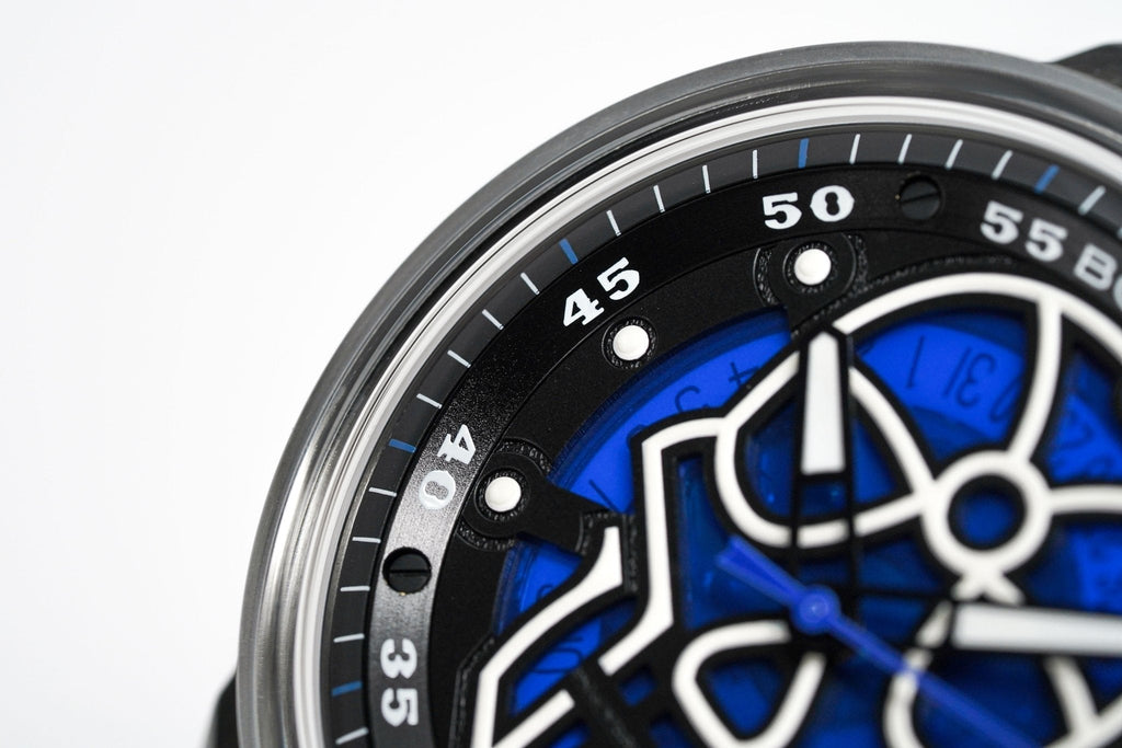 Bomberg Watch BB-01 Automatic Blue Skull