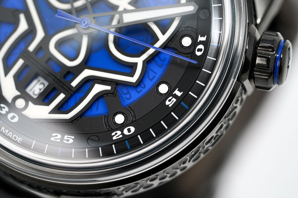 Bomberg Watch BB-01 Automatic Blue Skull