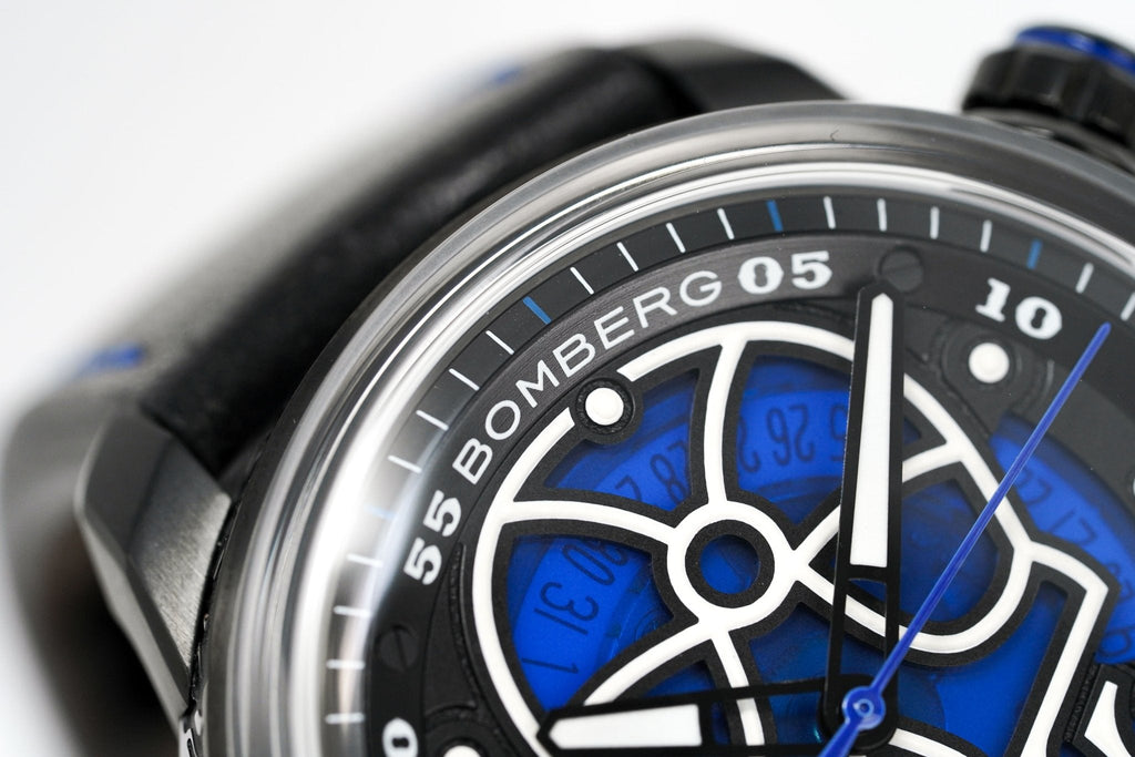 Bomberg Watch BB-01 Automatic Blue Skull