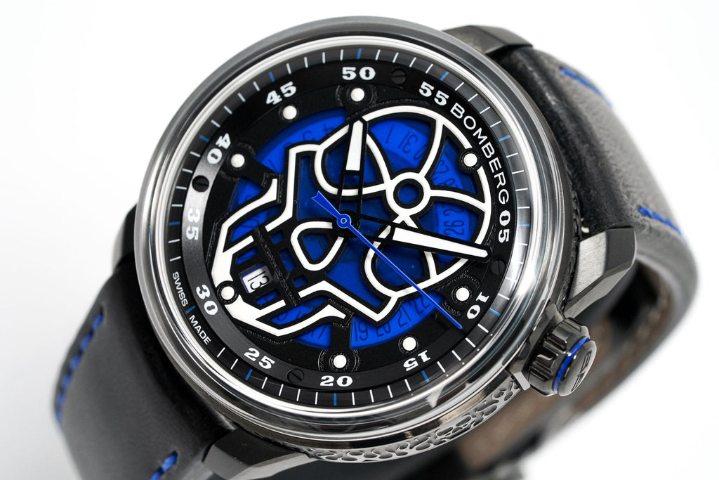 Bomberg Watch BB-01 Automatic Blue Skull