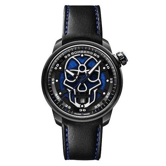 Bomberg Watch BB-01 Automatic Blue Skull