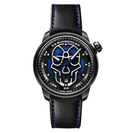 Bomberg Watch BB-01 Automatic Blue Skull