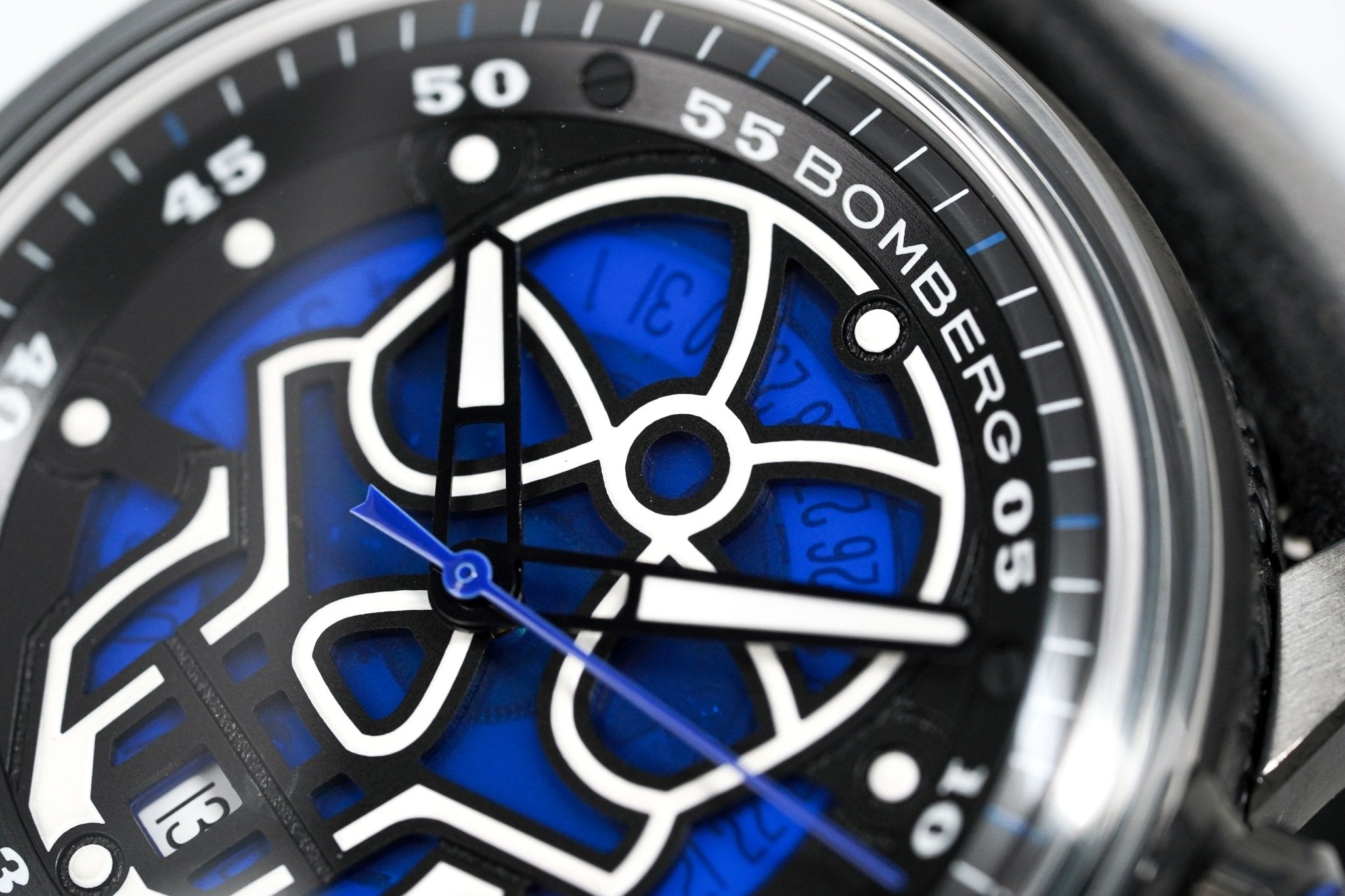 Bomberg Watch BB-01 Automatic Blue Skull