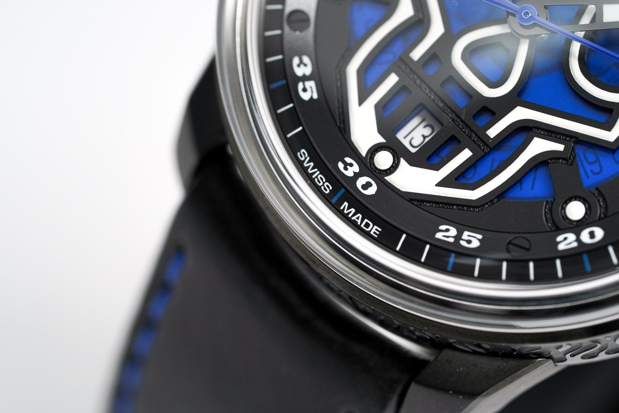 Bomberg Watch BB-01 Automatic Blue Skull