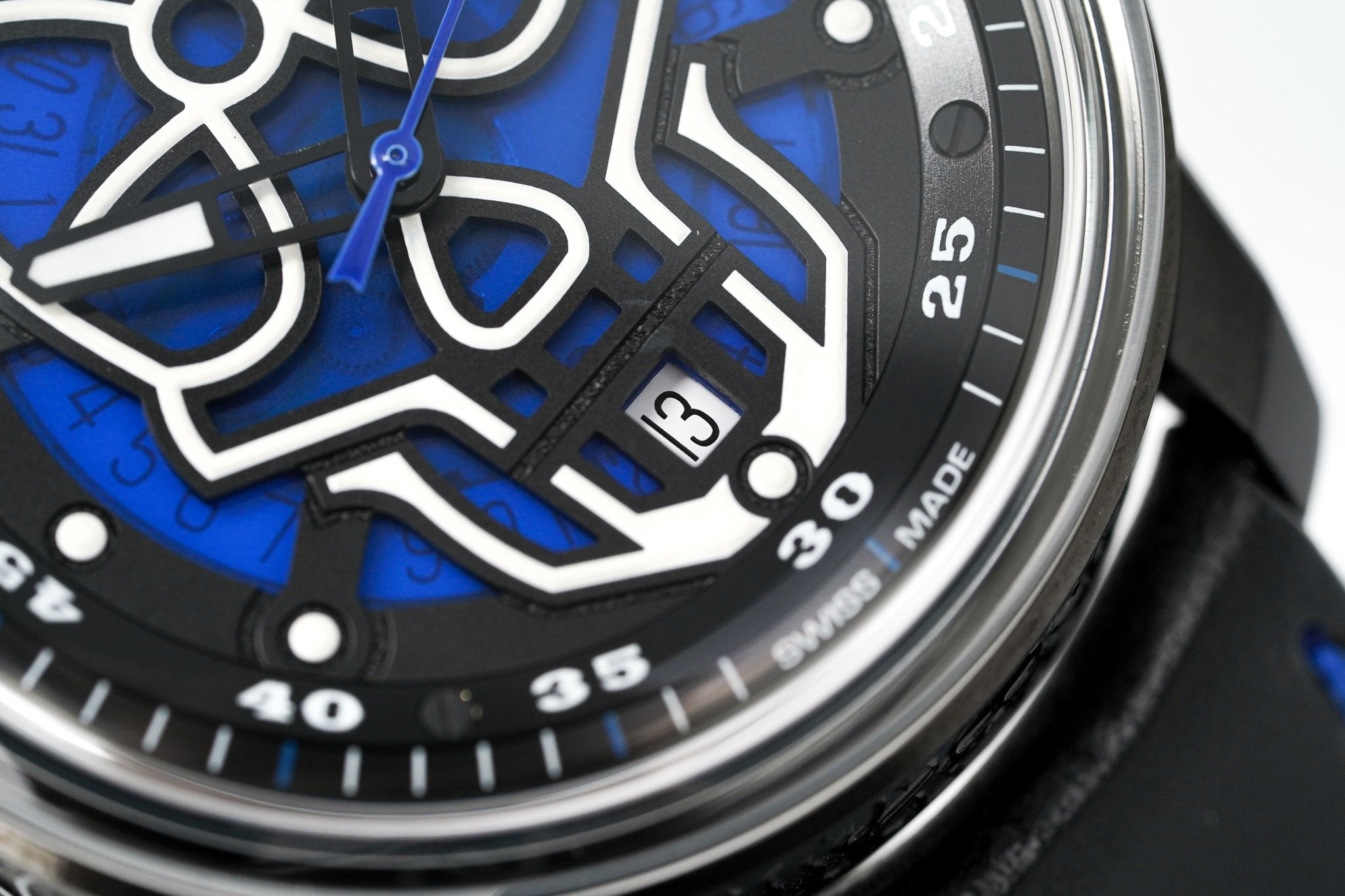 Bomberg Watch BB-01 Automatic Blue Skull