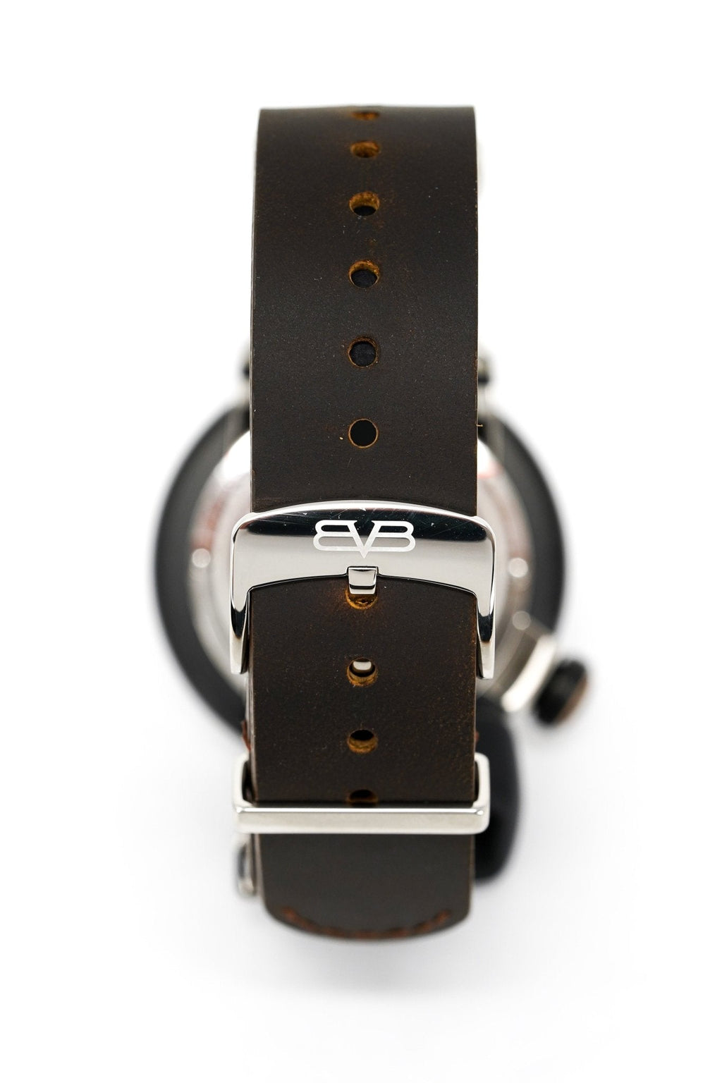 Bomberg Men's Watch BB-01 Black PVD Brown