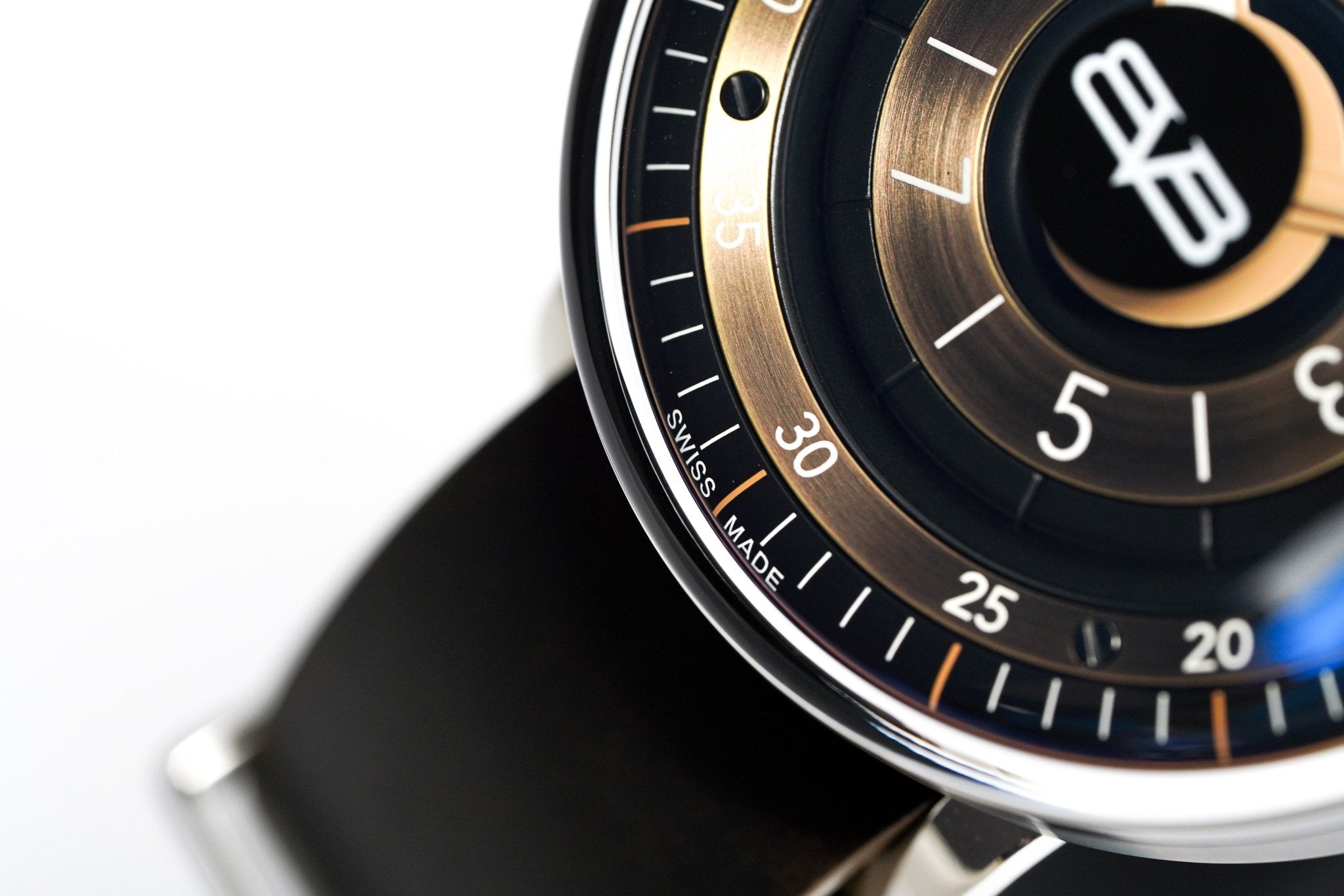 Bomberg Men's Watch BB-01 Black PVD Brown