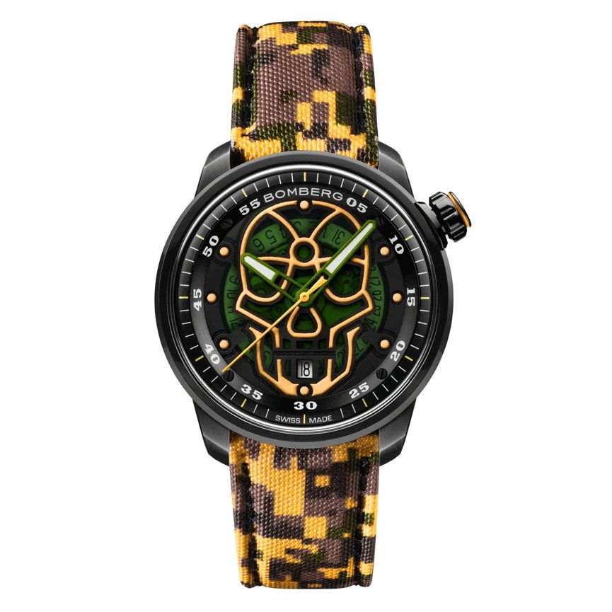 Bomberg Watch BB-01 Automatic Limited Edition Military Skull