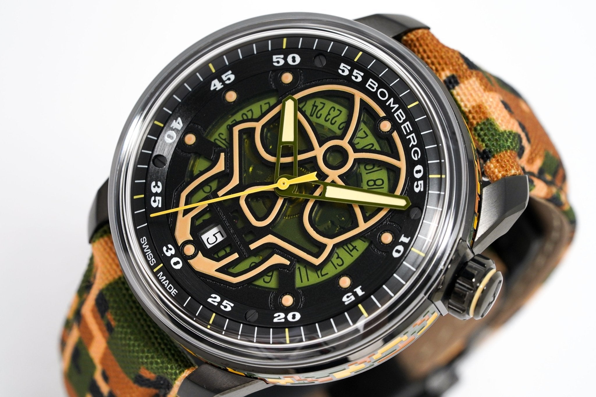 Bomberg Watch BB-01 Automatic Limited Edition Military Skull